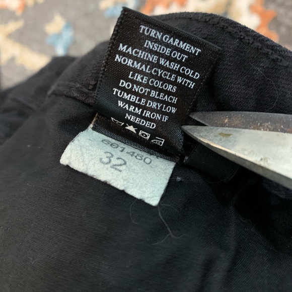 Parker Smith Straight Leg Skinny Jeans Women's Size 32 Black Split Hem - Picture 7 of 12